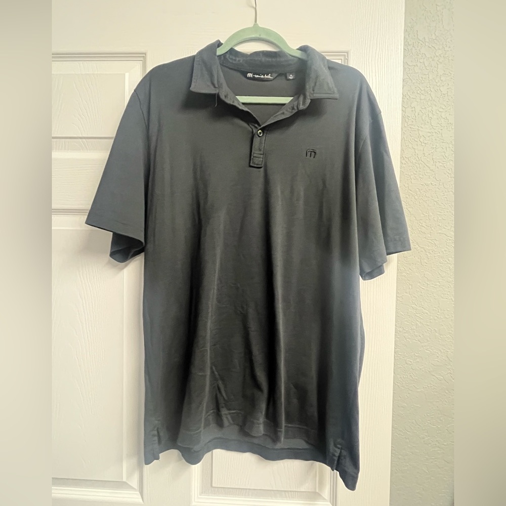 Charcoal Travis Mathew Men’s Golf Polo - Size XL